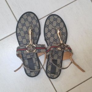Faux Gucci Sandals